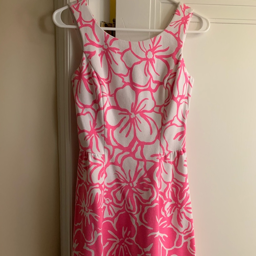 Lilly Pulitzer Pink and White Dress